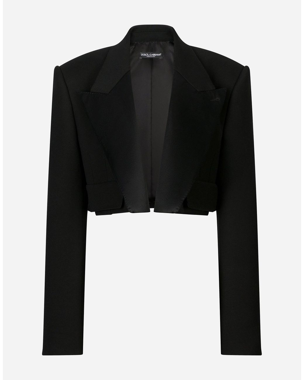 Dolce & Gabbana Black Cropped Blazer