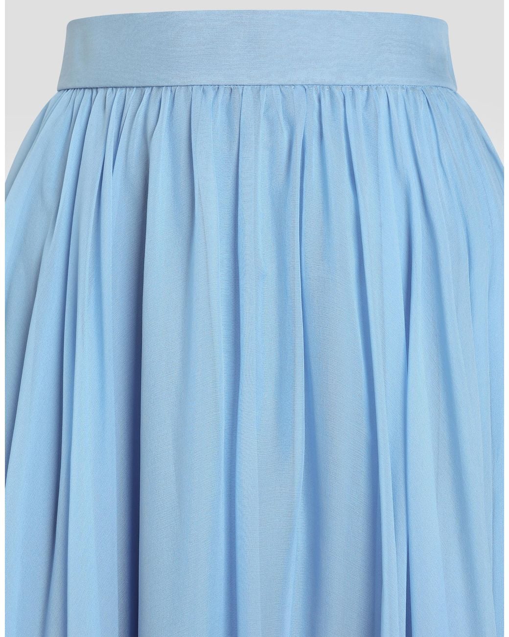 Dolce & Gabbana Blue Chiffon Circle Skirt