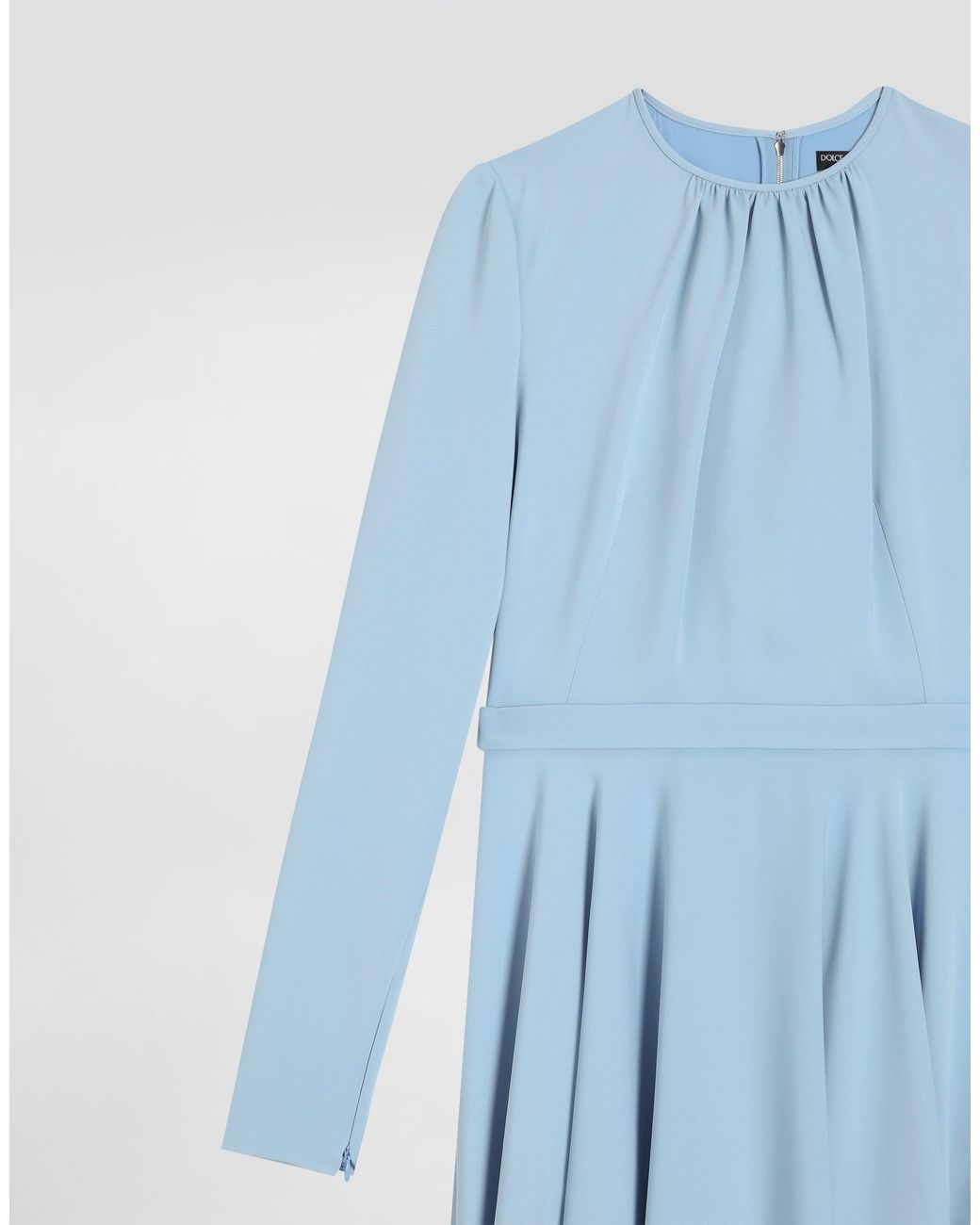 Dolce & Gabbana Blue Structured Cady Dress