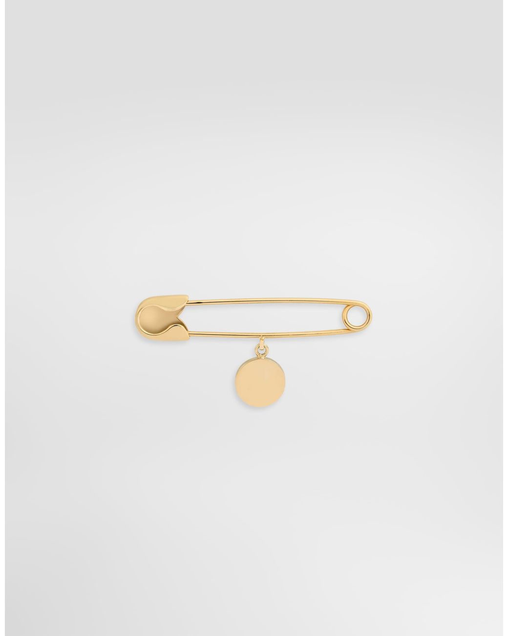 Dolce & Gabbana White Safety Pin With Charm for men