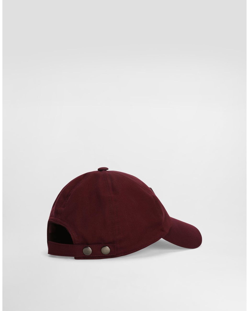 Dolce & Gabbana Brown Cotton Gabardine Baseball Cap for men