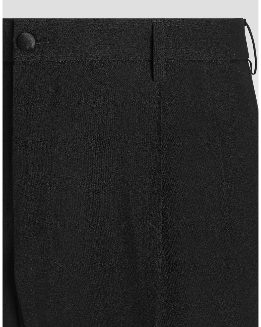 Dolce & Gabbana Black Cady Trousers for men