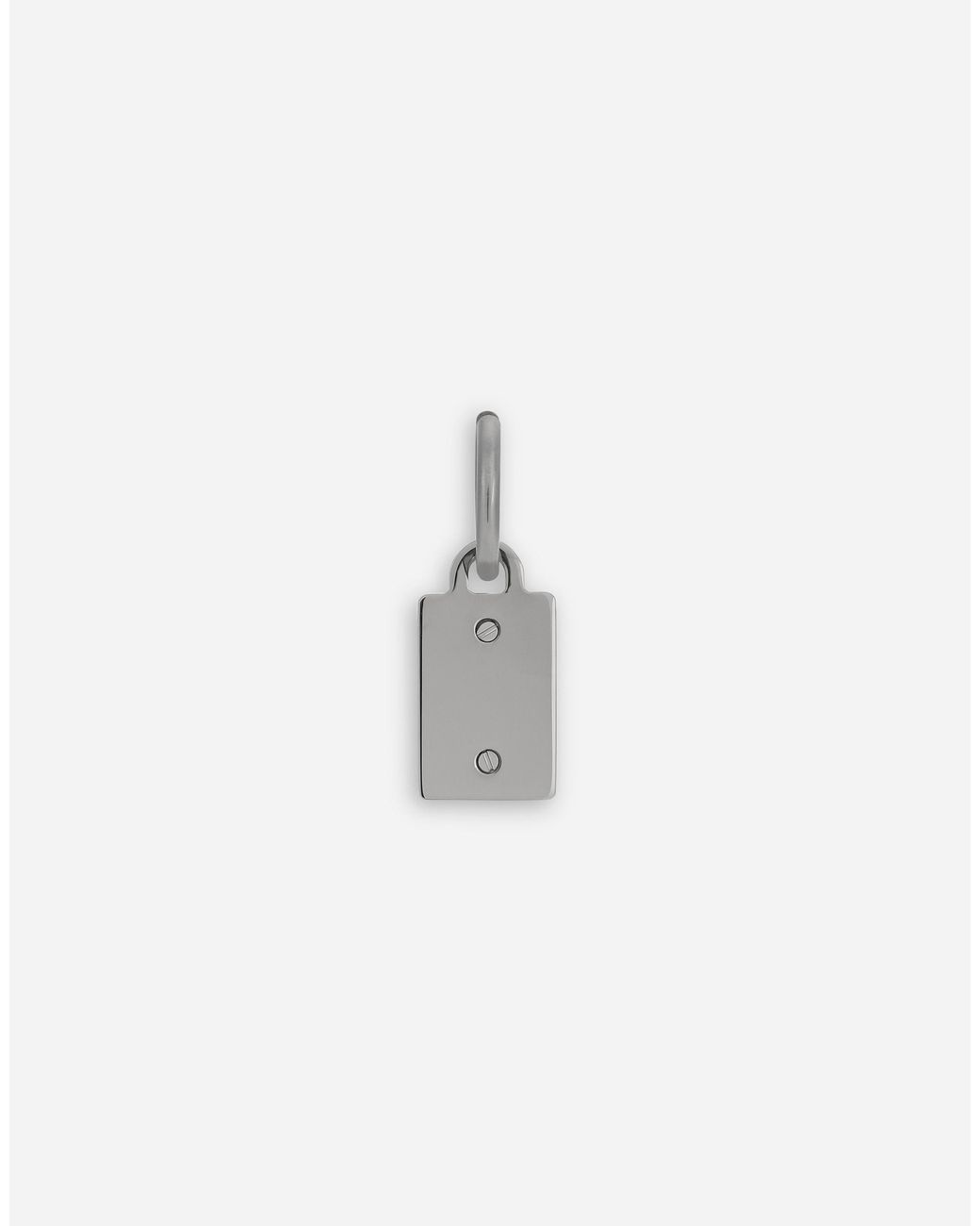 Dolce & Gabbana Gray Logo Tag Single Earring for men