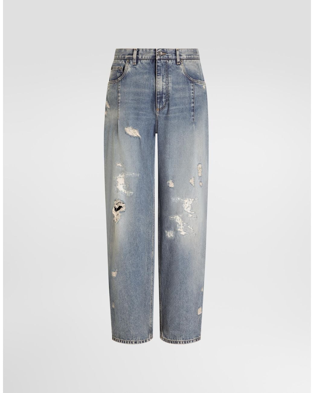 Dolce & Gabbana Blue Denim Trousers for men