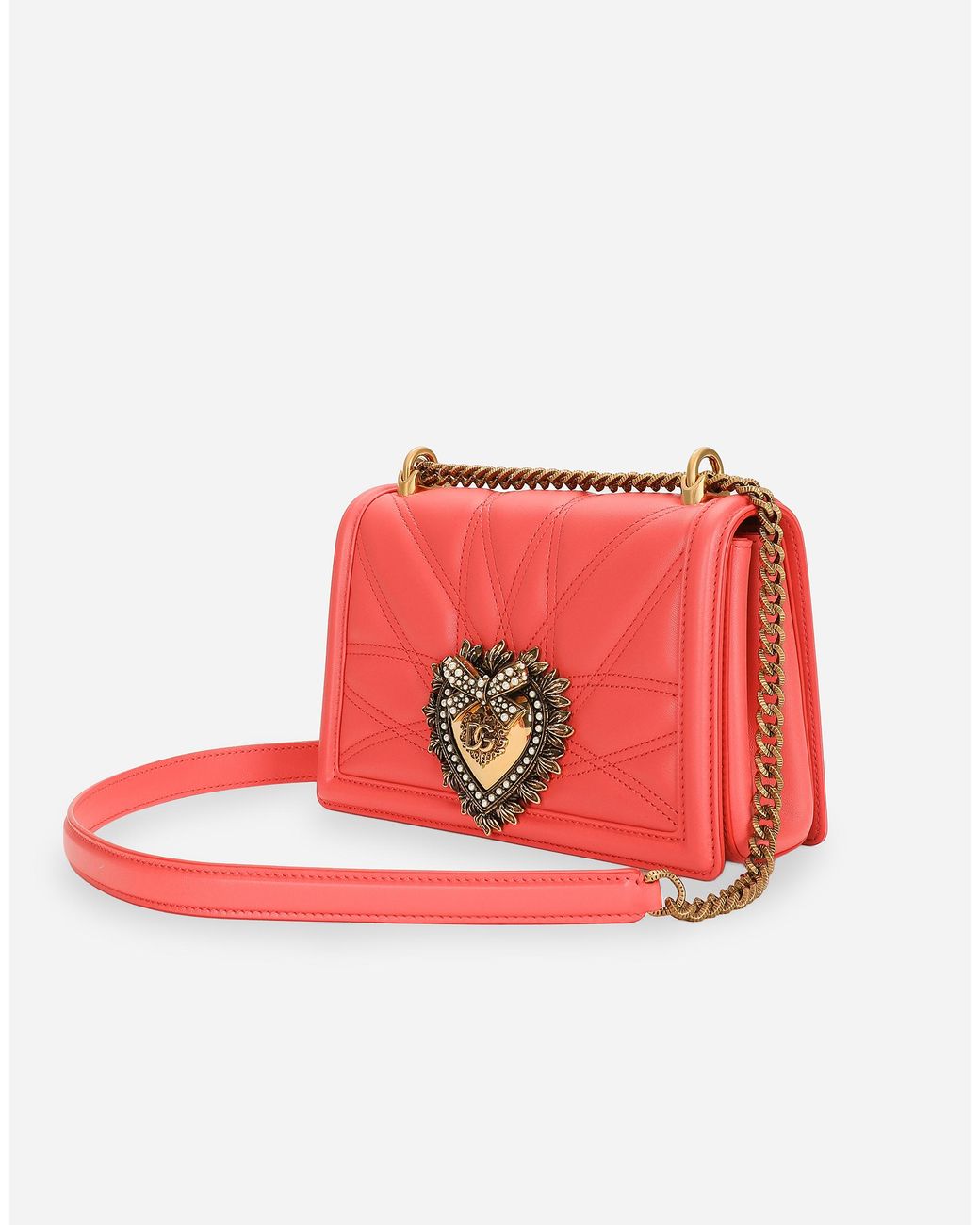 Dolce & Gabbana Red Medium Devotion Shoulder Bag