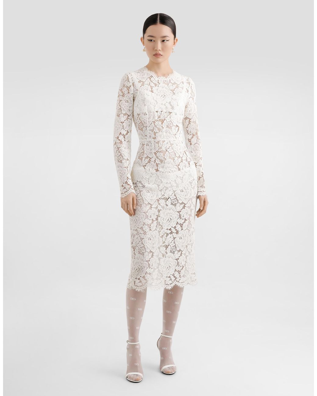 Dolce & Gabbana White Abito