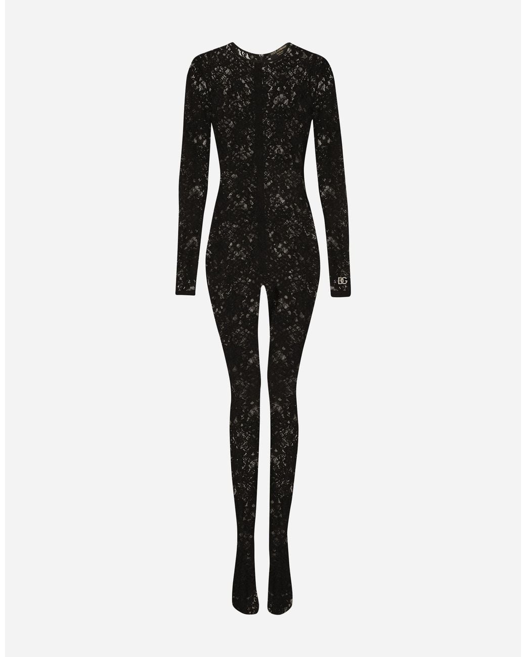 Dolce & Gabbana Black Lace Jumpsuit