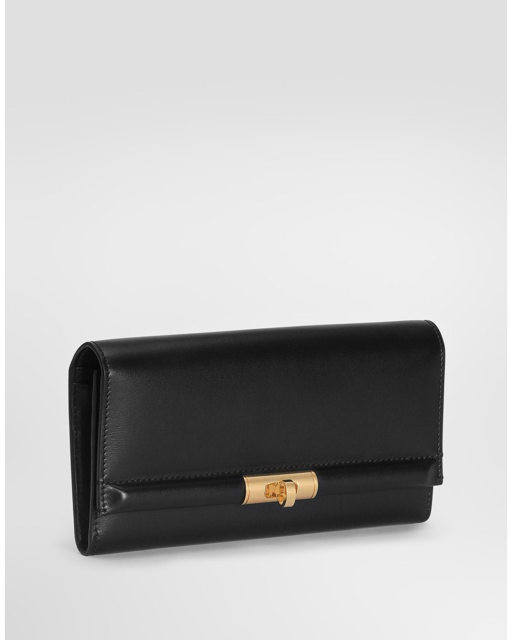 Dolce & Gabbana Black P.Foglio French Flap