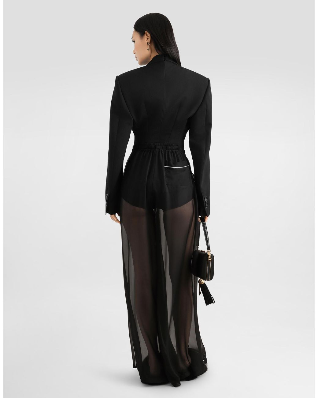 Double-Breasted Jacket Dolce & Gabbana de color Black