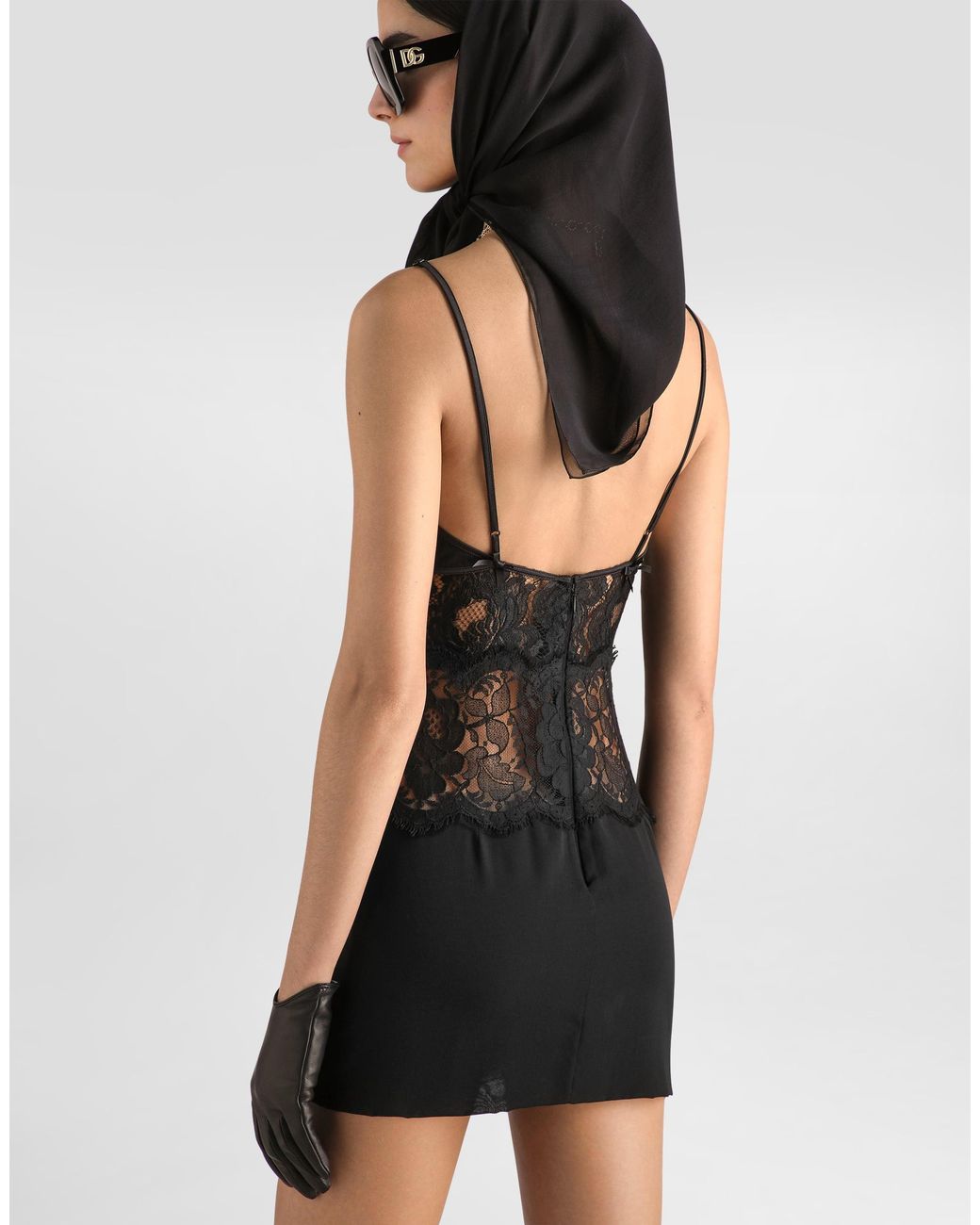 Dolce & Gabbana Black Silk Georgette Dress