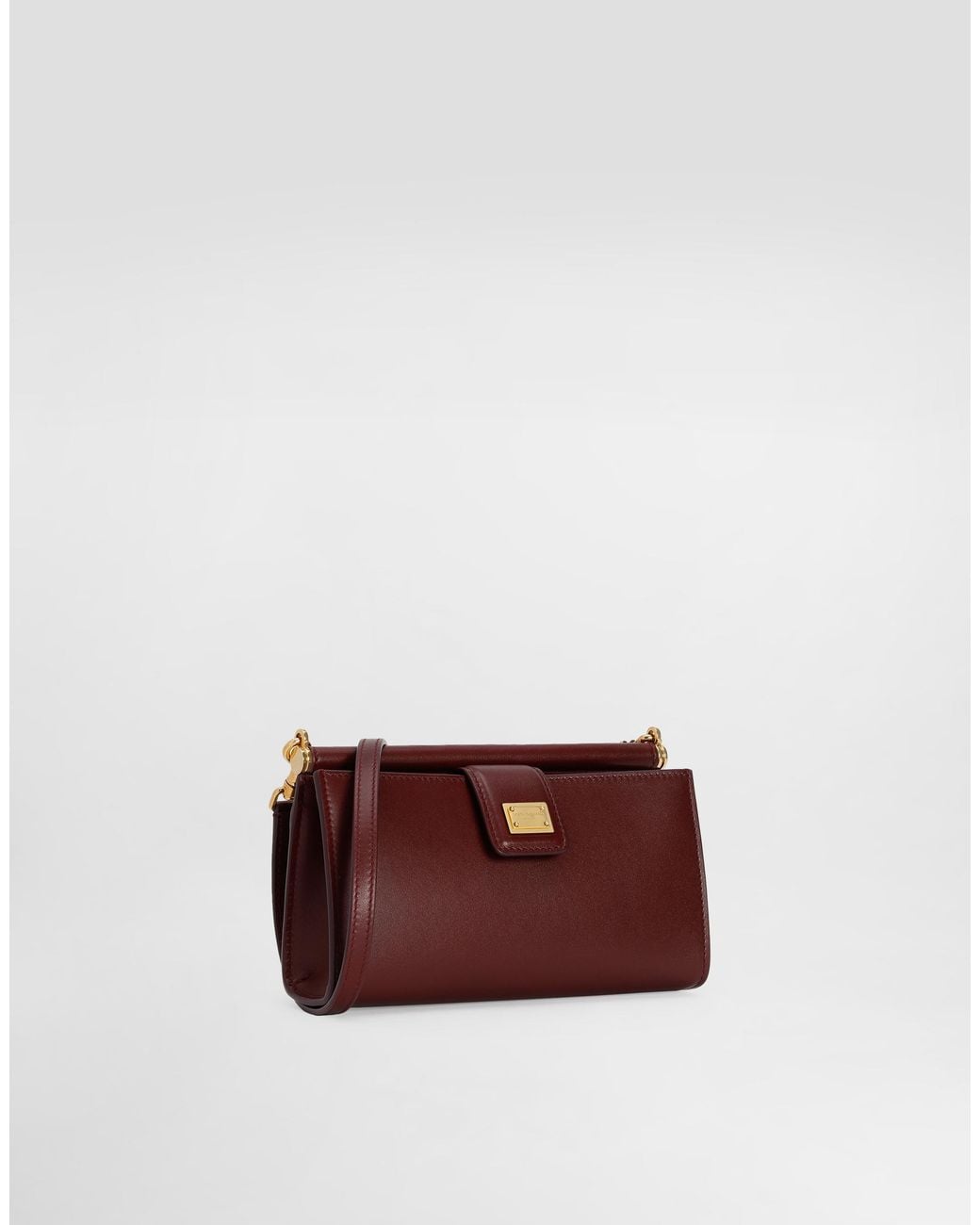 Dolce & Gabbana Purple Leather Shoulder Bag