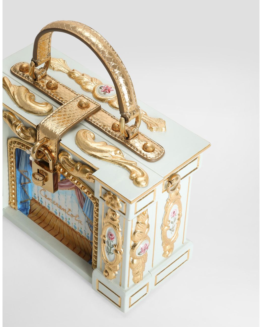 Dolce & Gabbana Metallic Dolce Box Handbag