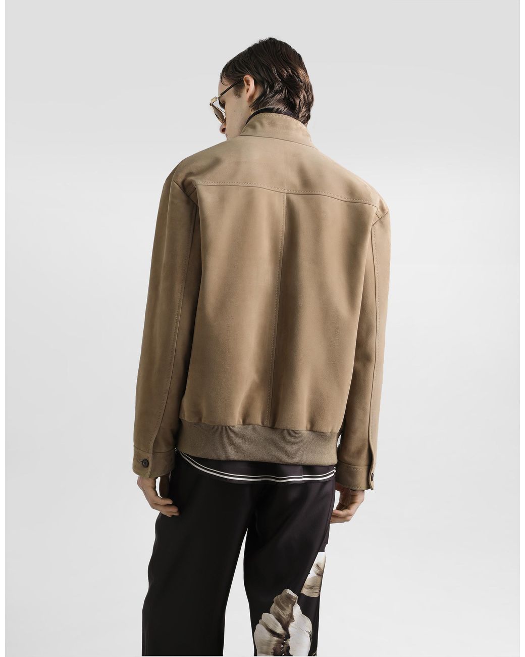 Dolce & Gabbana Natural Suede Jacket for men