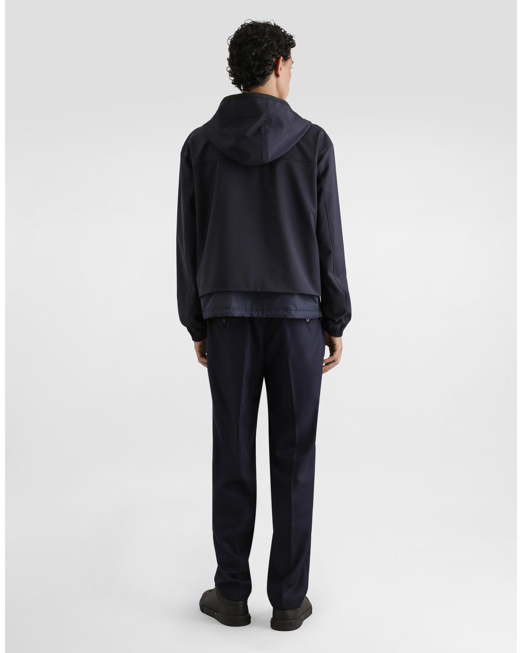 Dolce & Gabbana Jogginghose Aus Wolle, Stückgefärbt in Blue für Herren