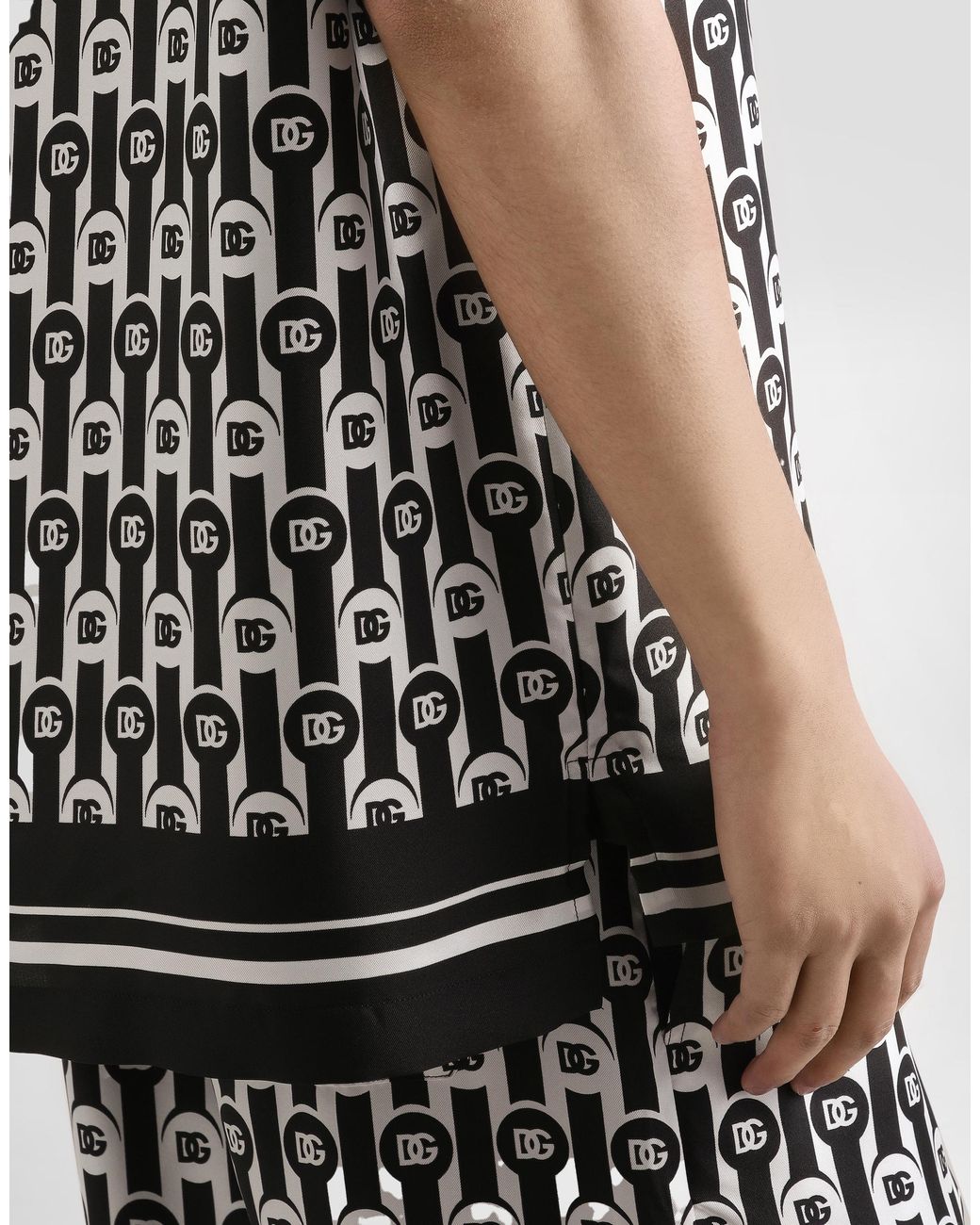 Dolce & Gabbana Black Short Sleeve Shirts for men