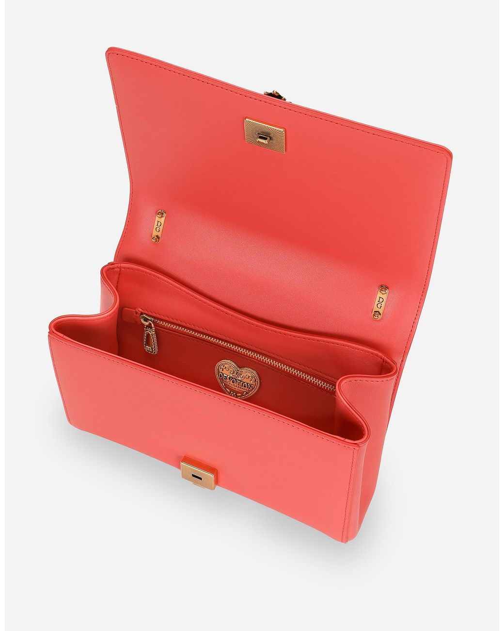 Dolce & Gabbana Red Medium Devotion Shoulder Bag