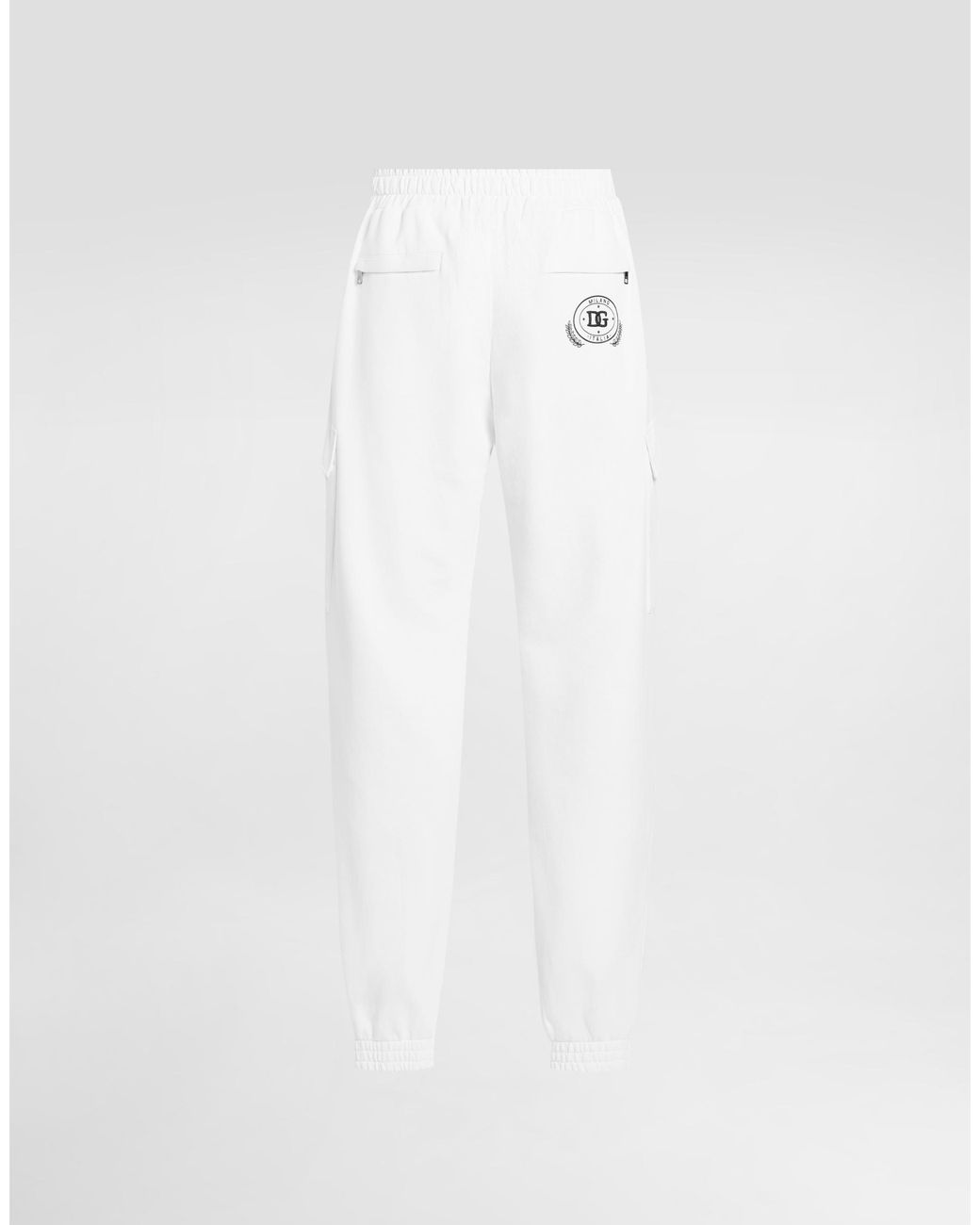 メンズ Dolce & Gabbana プリント＆エンブロイダリー コットン ジョギングパンツ White