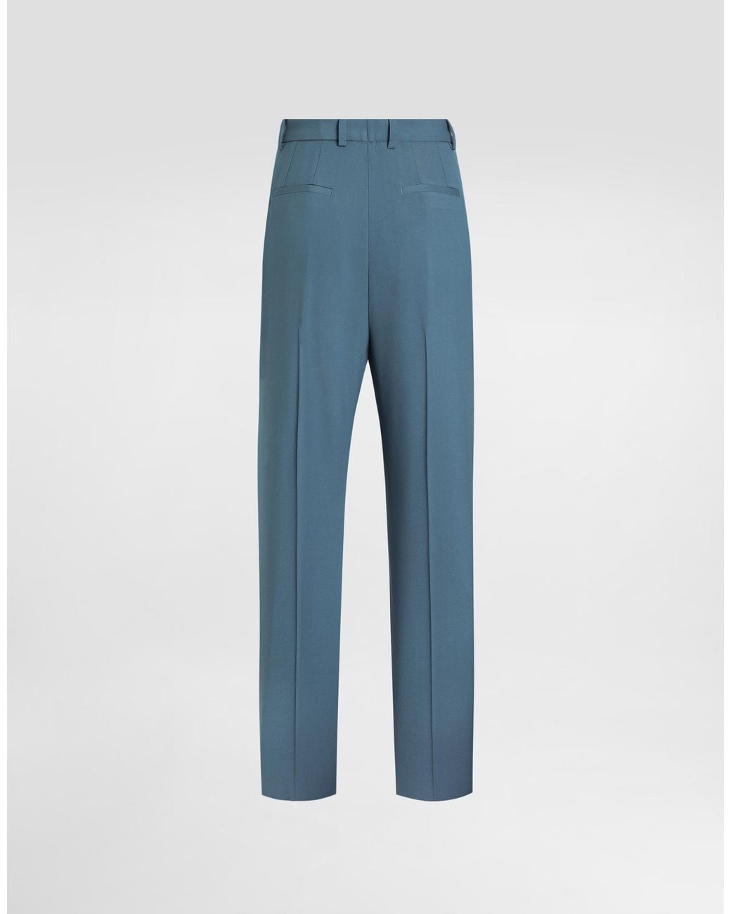 Dolce & Gabbana Blue Wool Trousers
