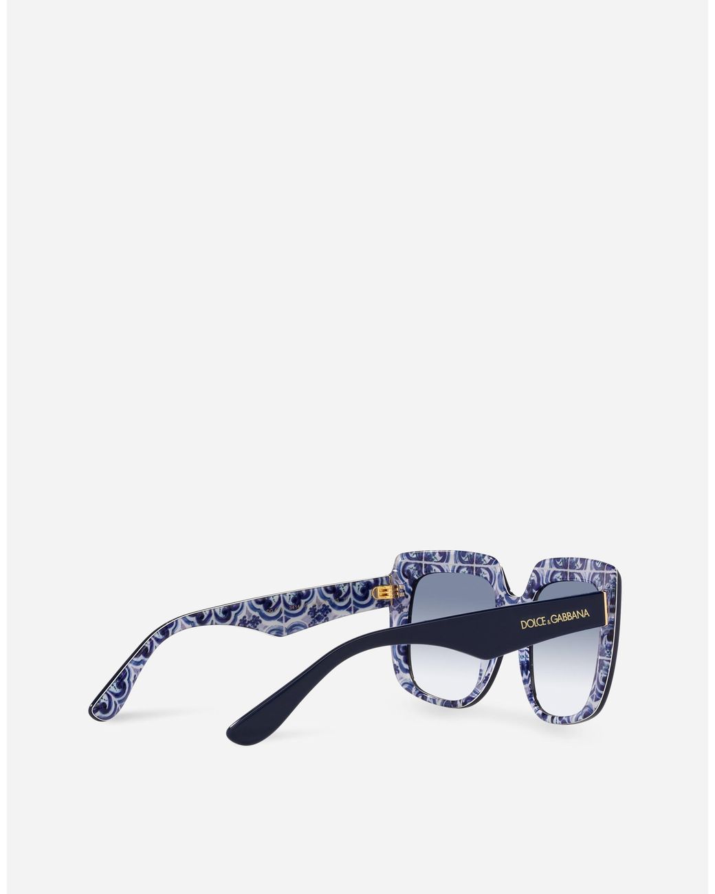 Dolce & Gabbana Blue New Print Sunglasses