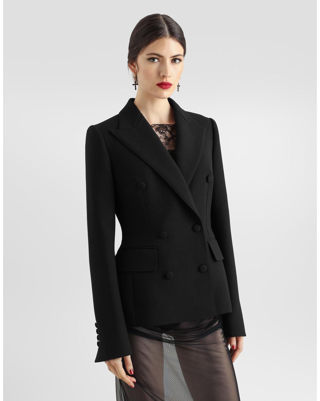 Dolce & Gabbana Black Double-Breasted Jacket