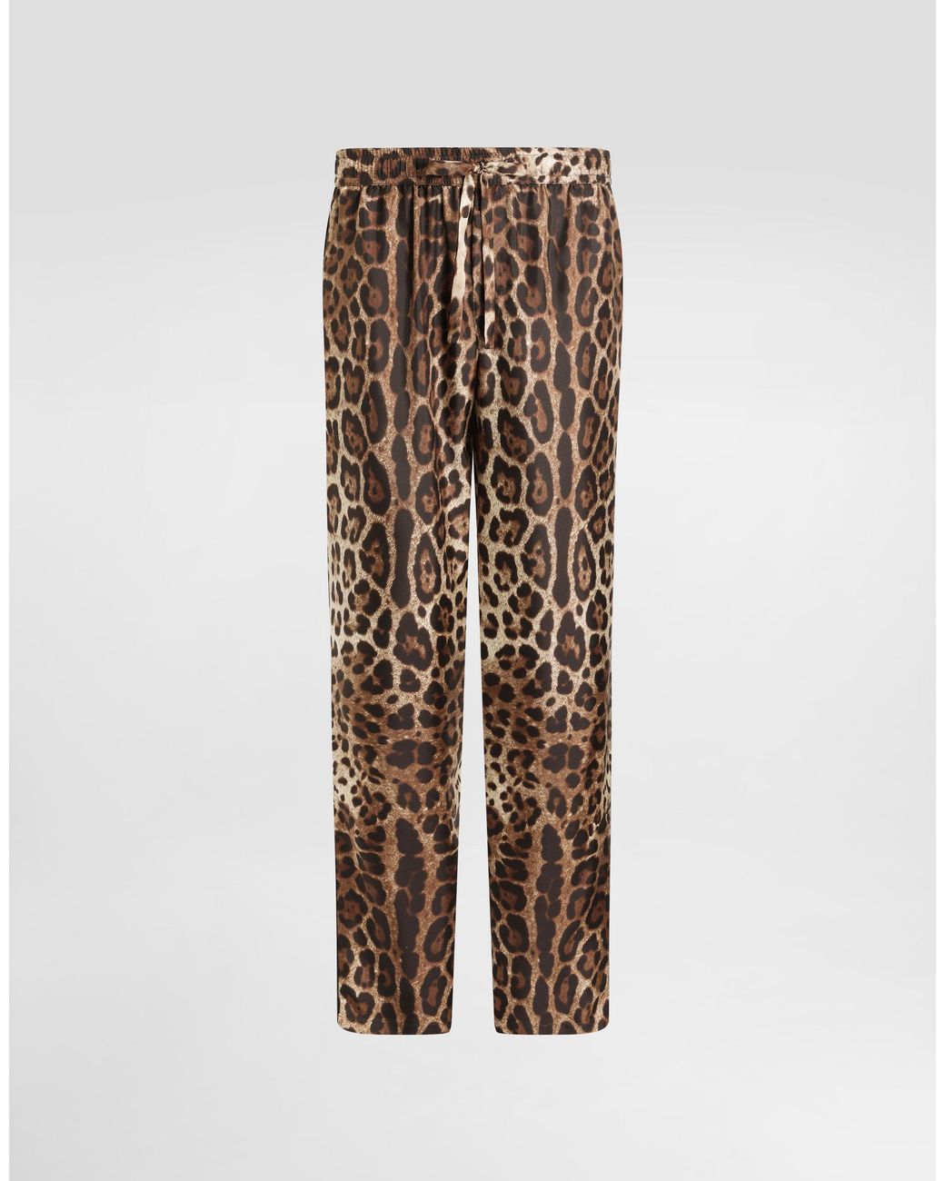 Dolce & Gabbana Natural Silk Pajama Pants for men