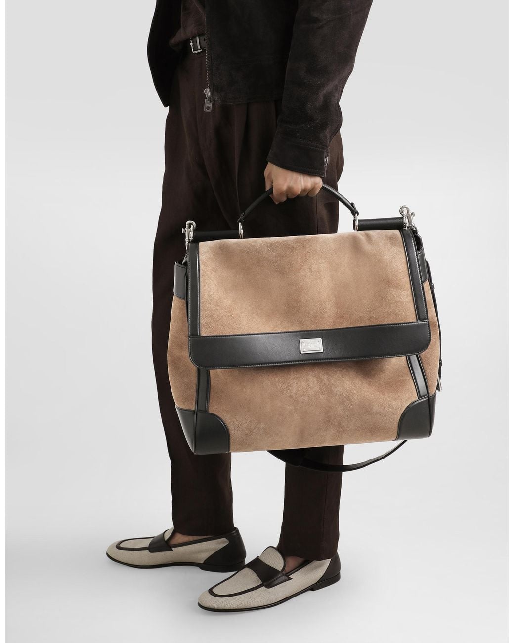 Dolce & Gabbana Black Sicily Bag for men