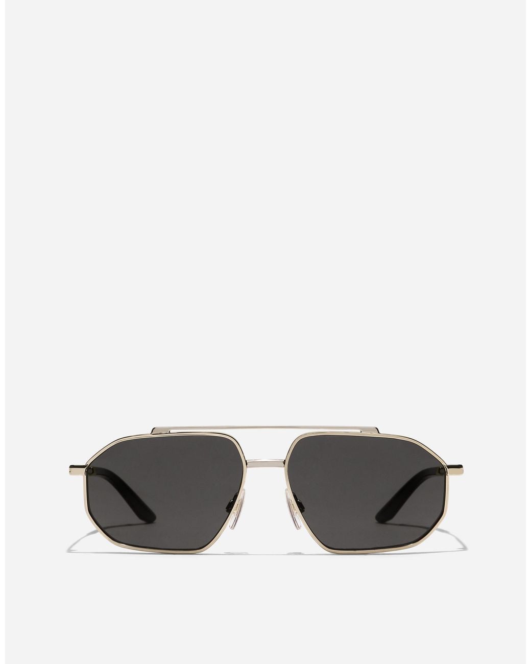 Dolce & Gabbana Gray Metal Classic Sunglasses for men
