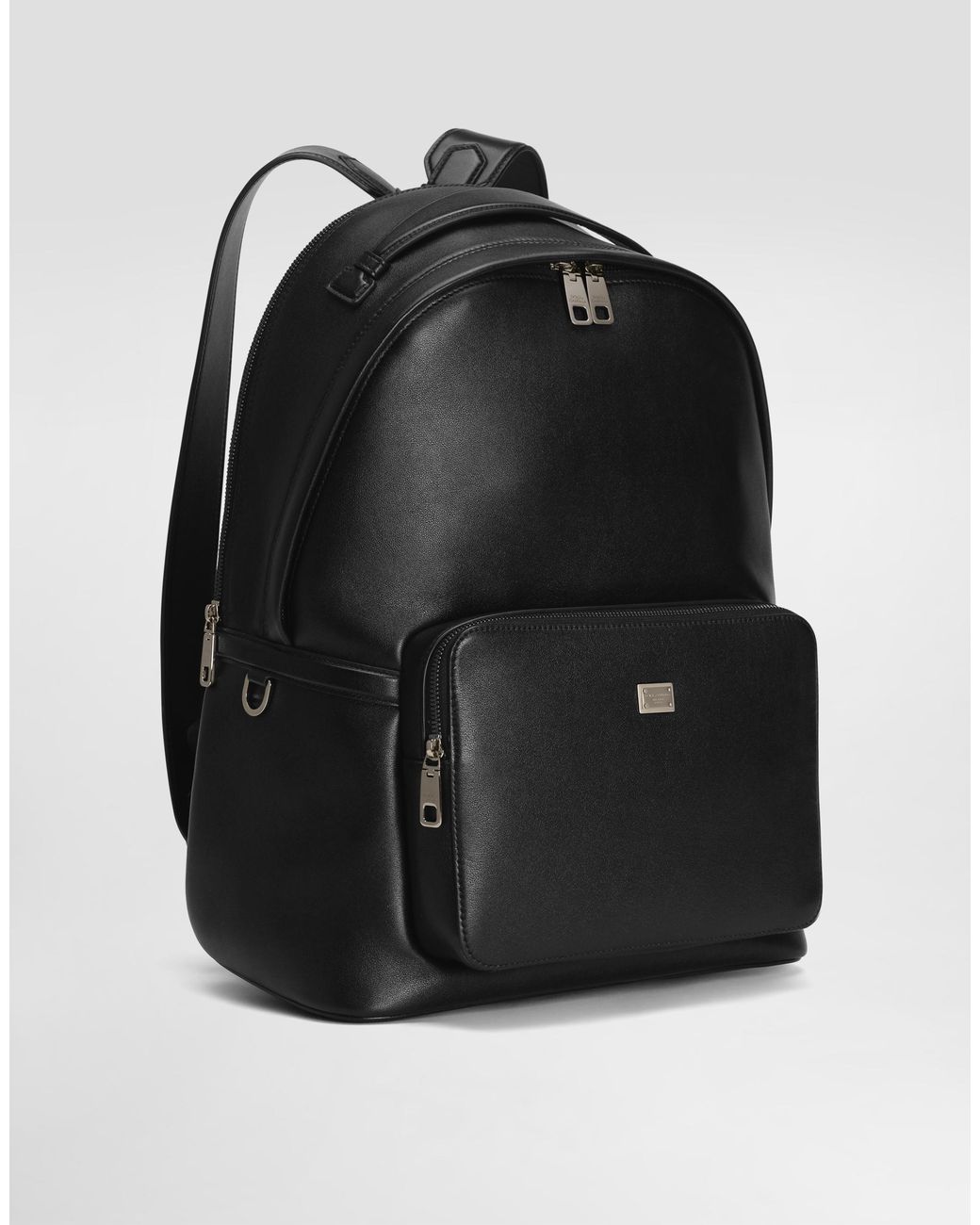 Dolce & Gabbana Black Calfskin Backpack for men