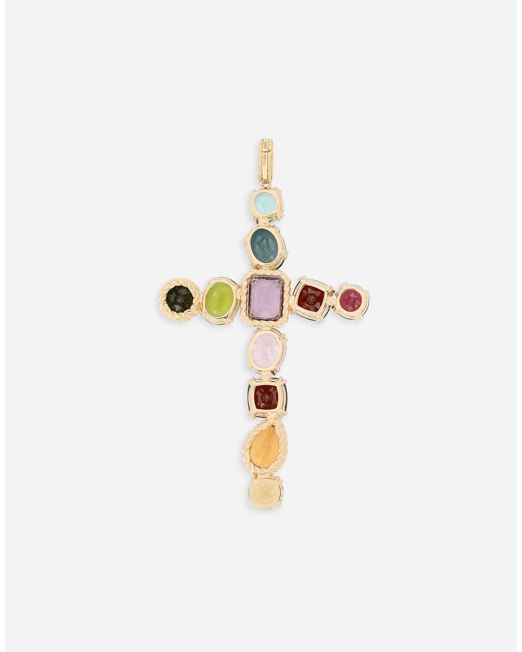 Dolce & Gabbana White Charm 18-Carat And Multicolored Gems