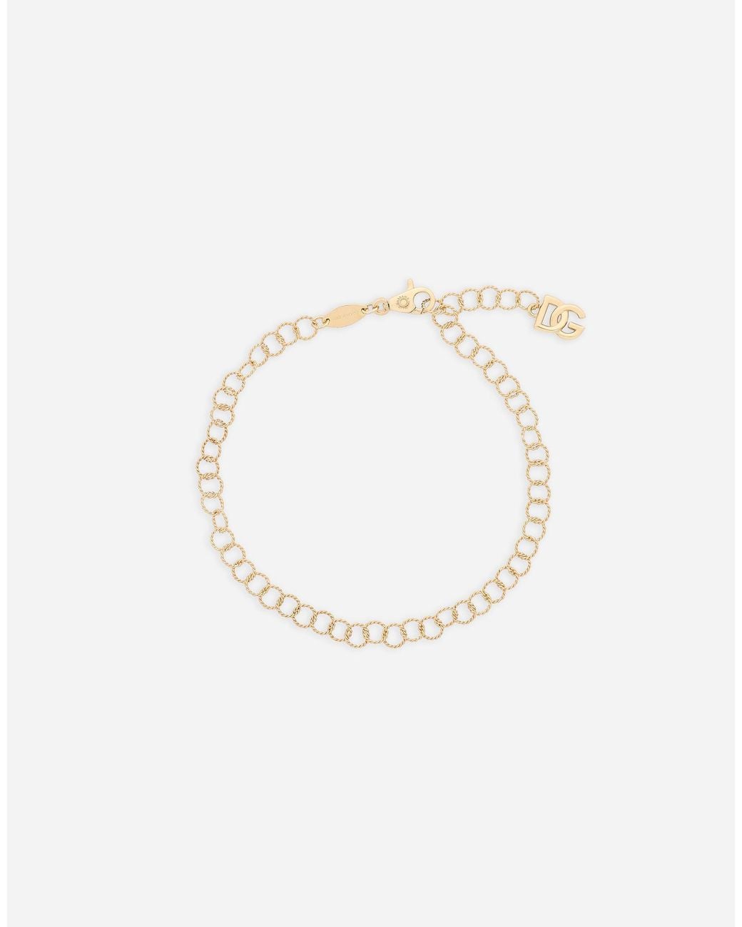 Dolce & Gabbana Metallic Lettering Bracelet18-Carat