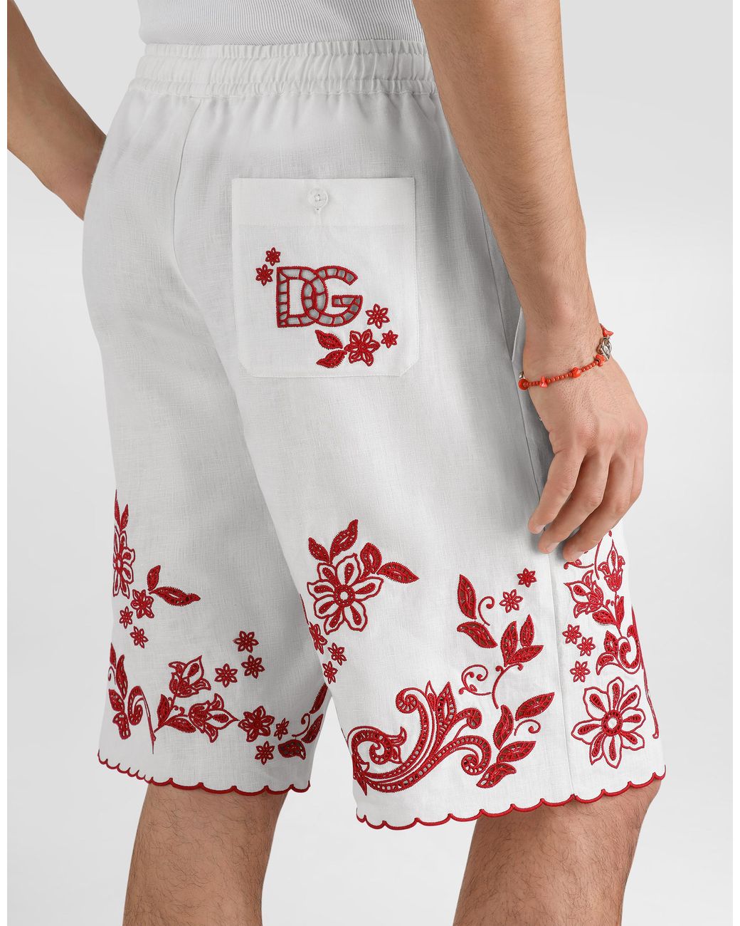 Dolce & Gabbana White Pantalone for men