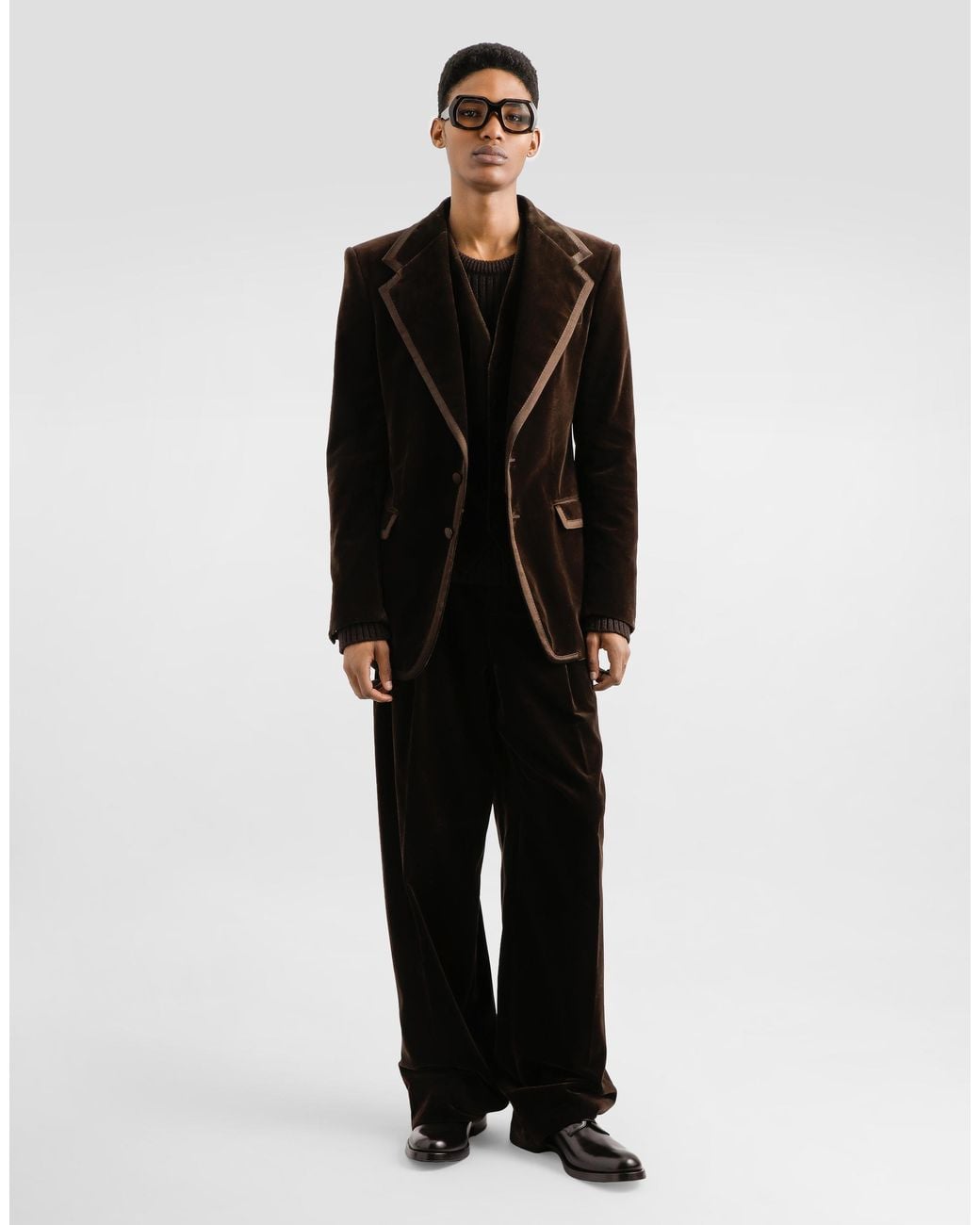 Dolce & Gabbana Black Smooth Velvet Vest for men