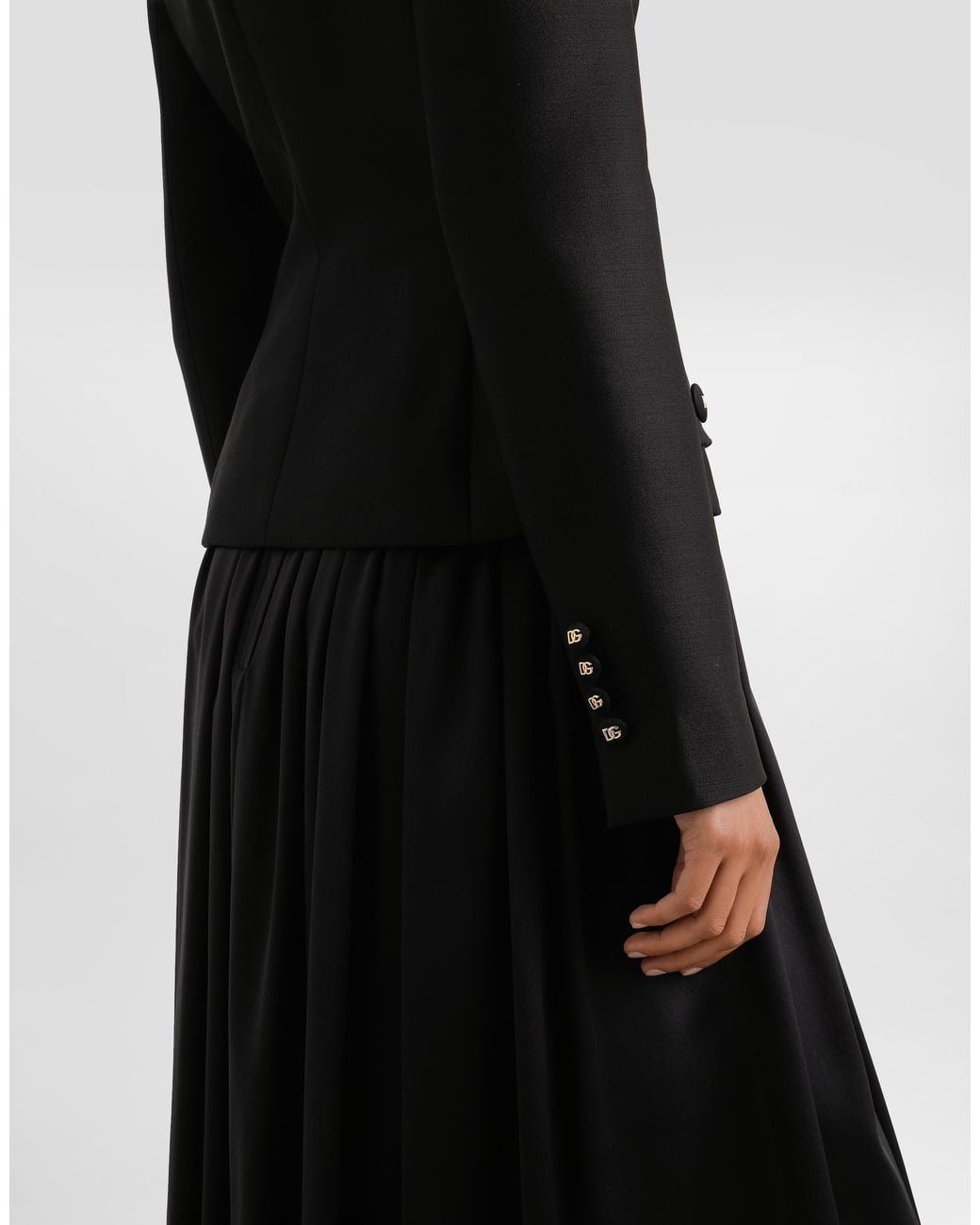 Dolce & Gabbana Black Single-Breasted Jacket
