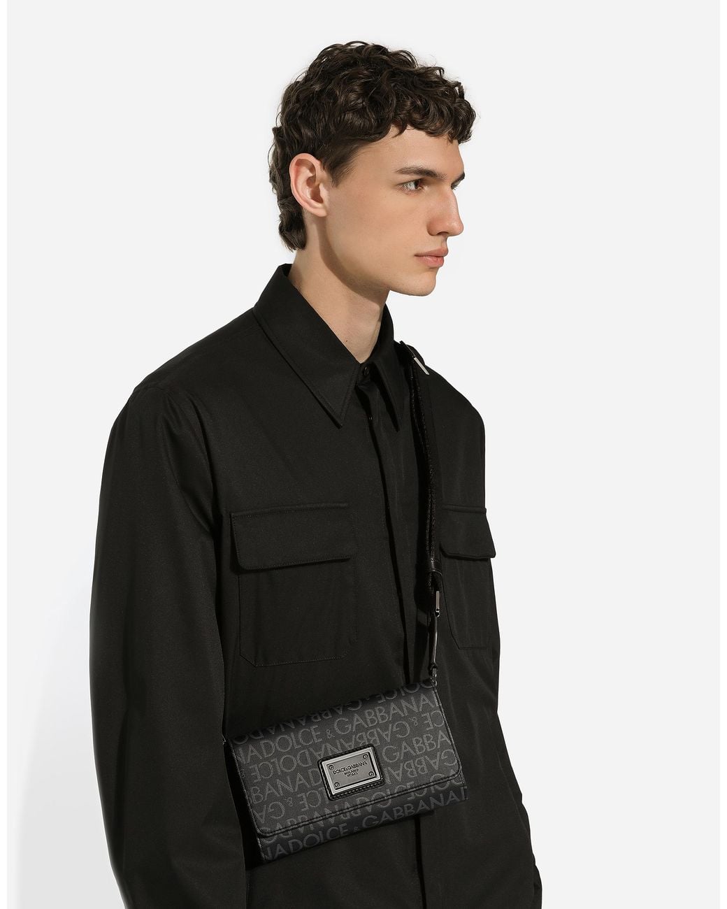 Dolce & Gabbana Black Shoulderbags for men