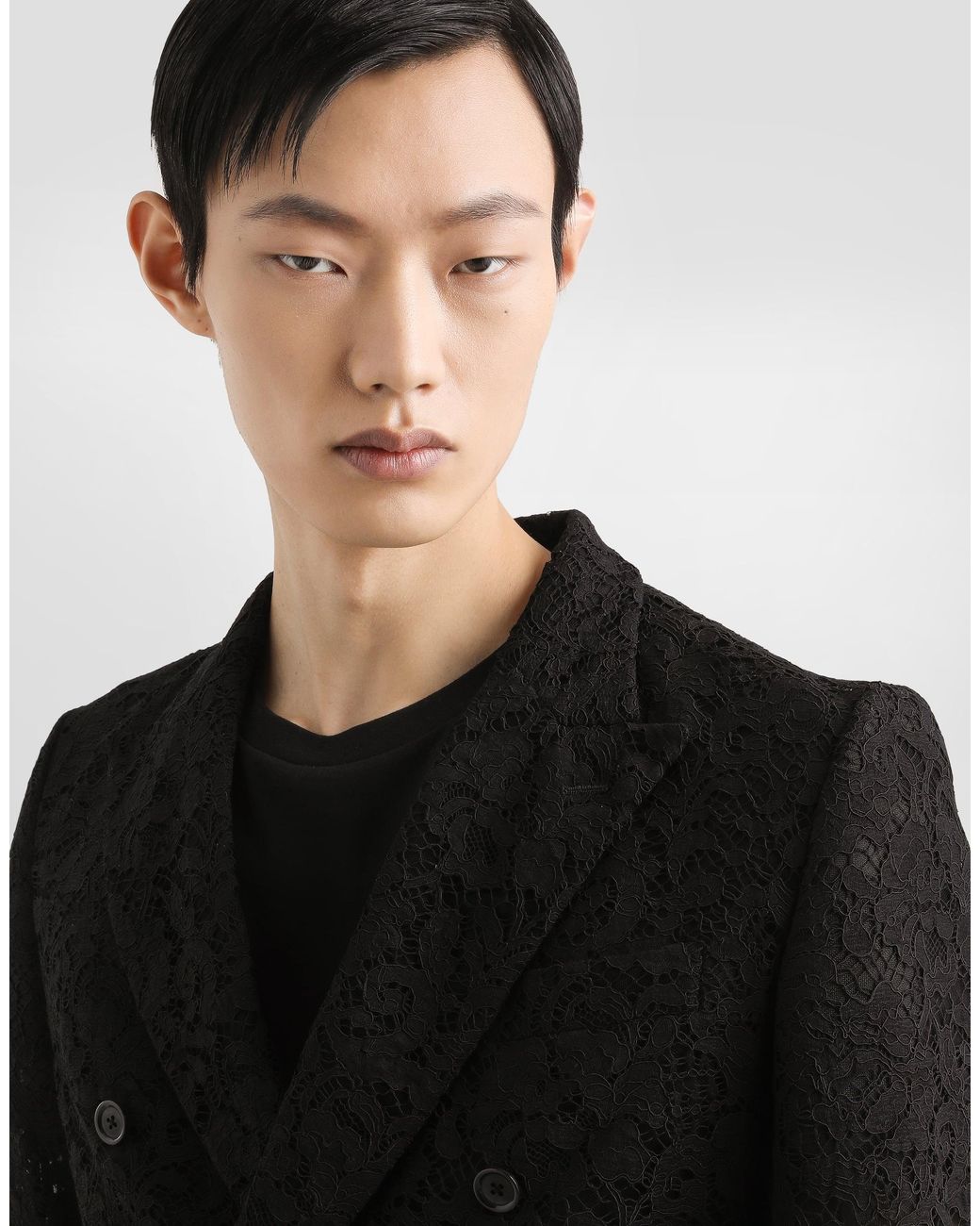 Dolce & Gabbana Black Sicilia Double-Breasted Jacket for men