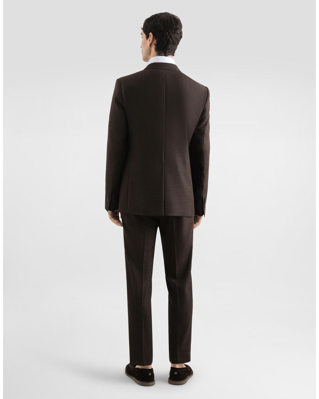 Dolce & Gabbana Black Double-Breasted Taormina Wool Jacket for men