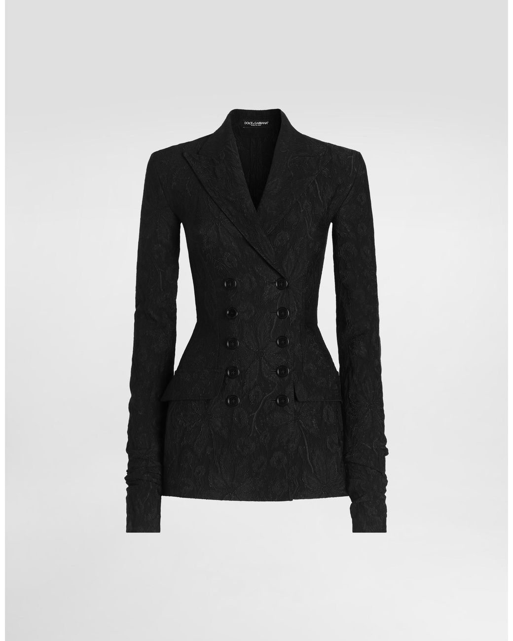Dolce & Gabbana Black Brocade Jacket