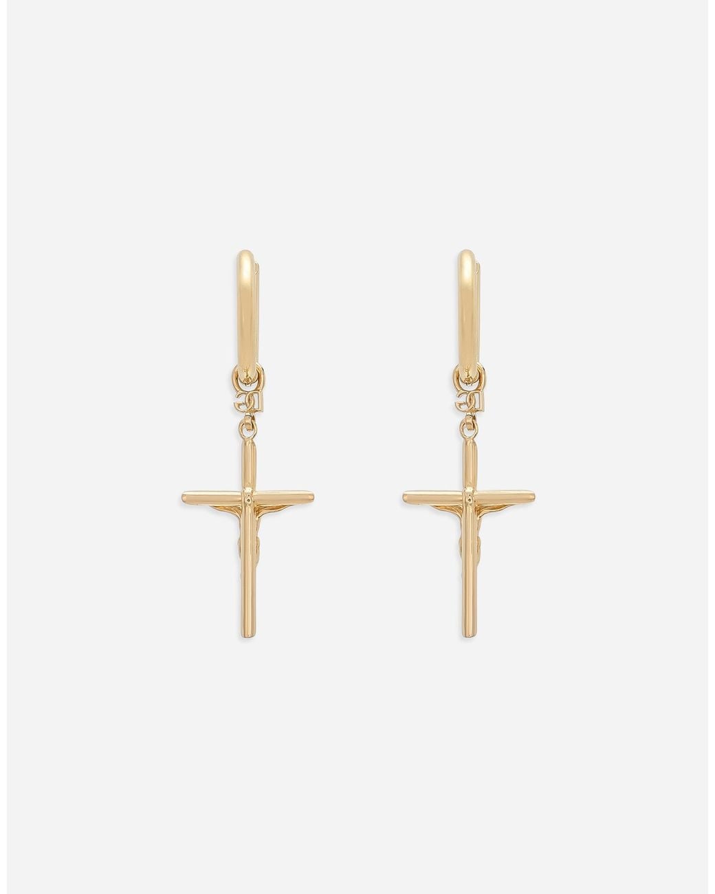 メンズ Dolce & Gabbana イヤリング ネジバネタイプ Dnaクロス White