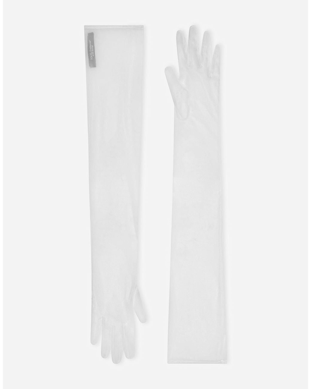 Dolce & Gabbana White Guanti Classici