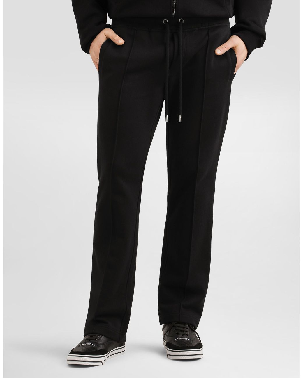 Dolce & Gabbana Black Jersey Jogging Trousers for men