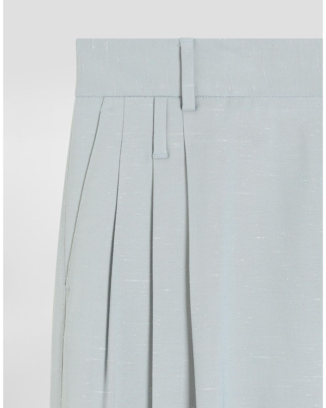 Dolce & Gabbana Blue Shantung Viscose Trousers for men