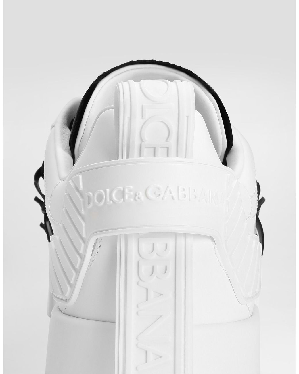 Dolce & Gabbana White Sports Shoes With Logo for men