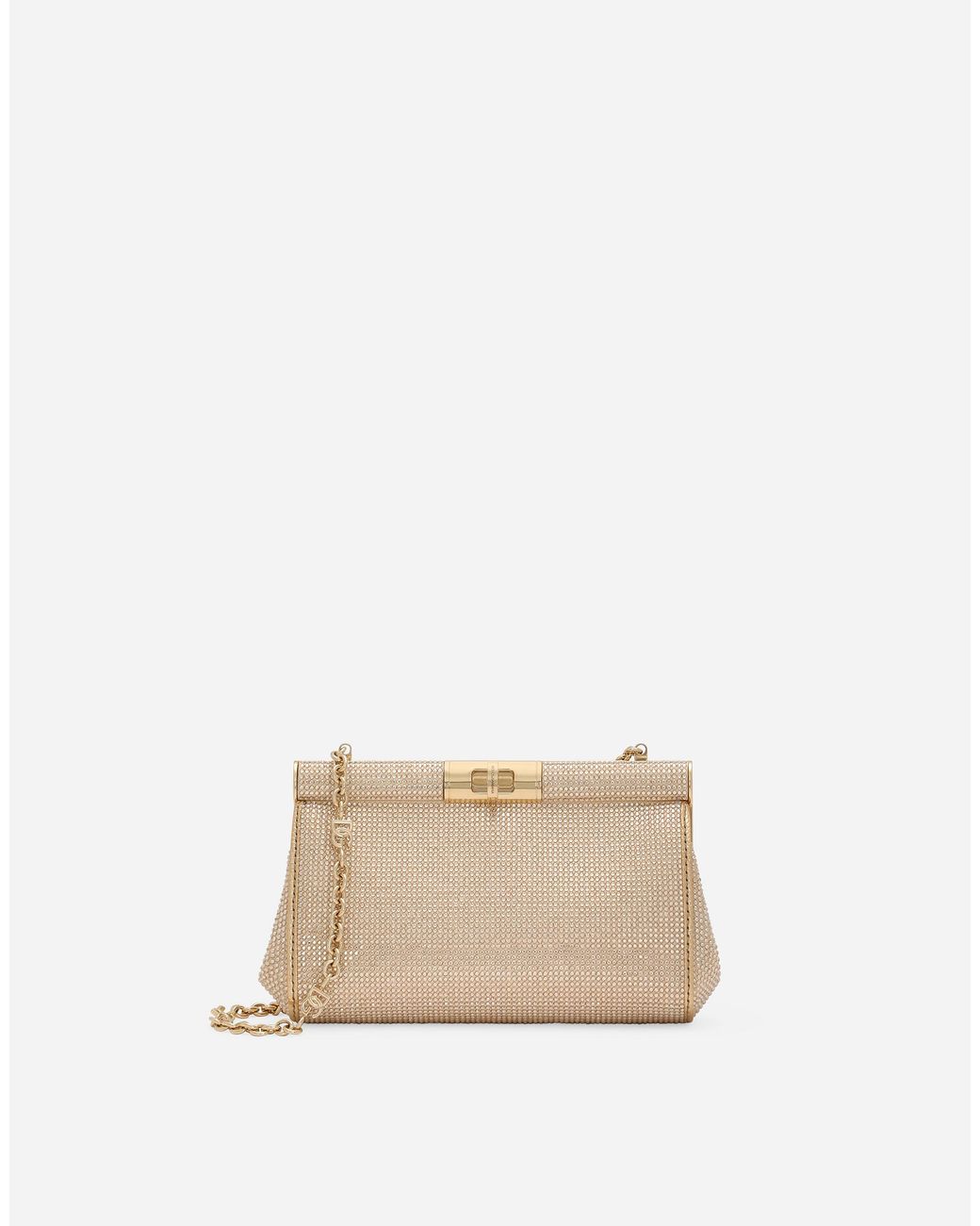 Dolce & Gabbana Natural Small Marlene Shoulder Bag