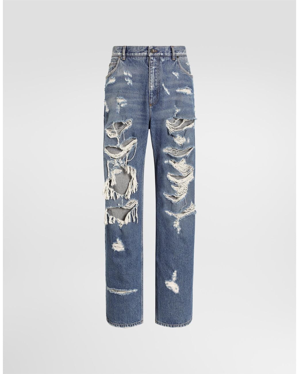 Dolce & Gabbana Blue Denim Trousers for men
