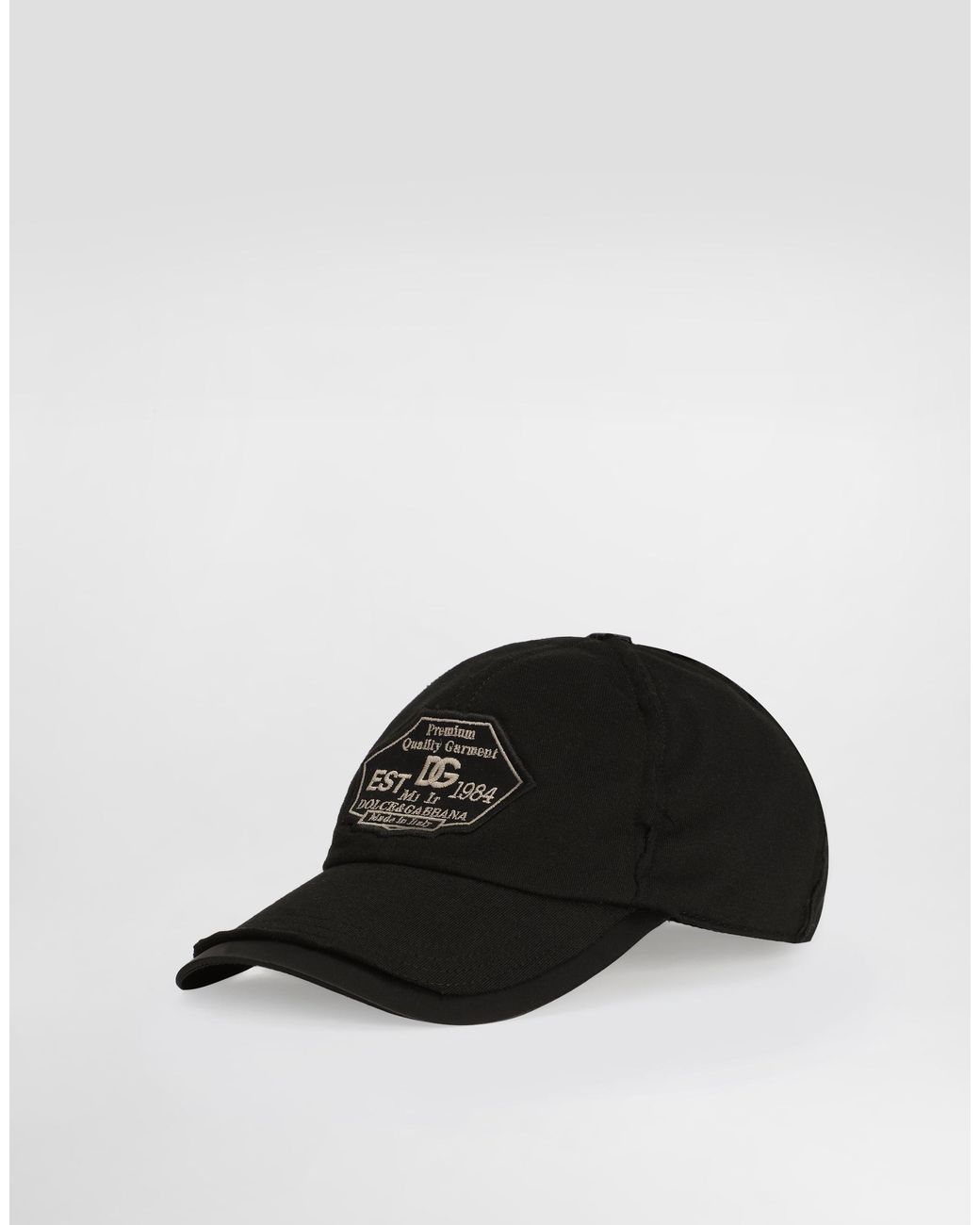 Dolce & Gabbana Black Jersey Baseball Cap for men
