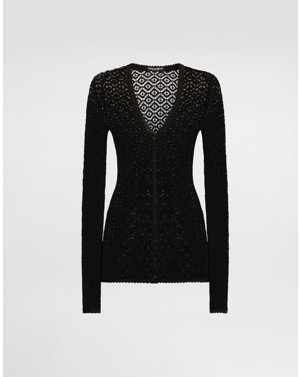Dolce & Gabbana Black Lace Cardigan