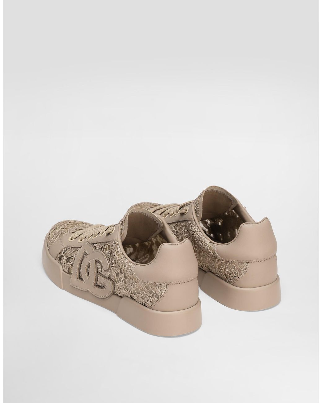 Dolce & Gabbana Natural Low-Top Sneaker