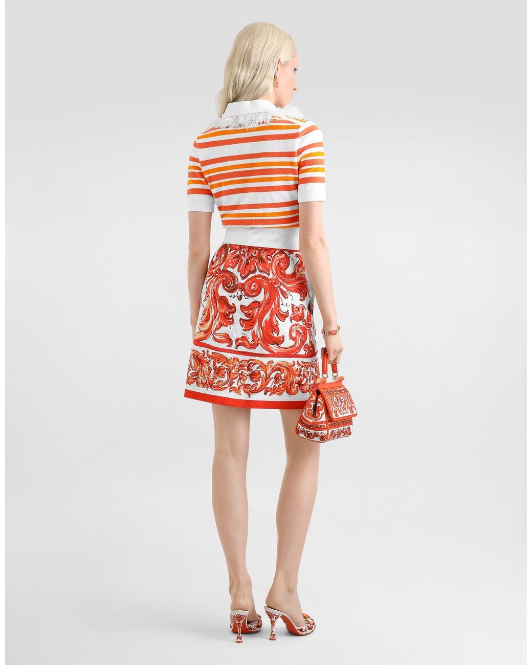 Dolce & Gabbana White Miniskirt