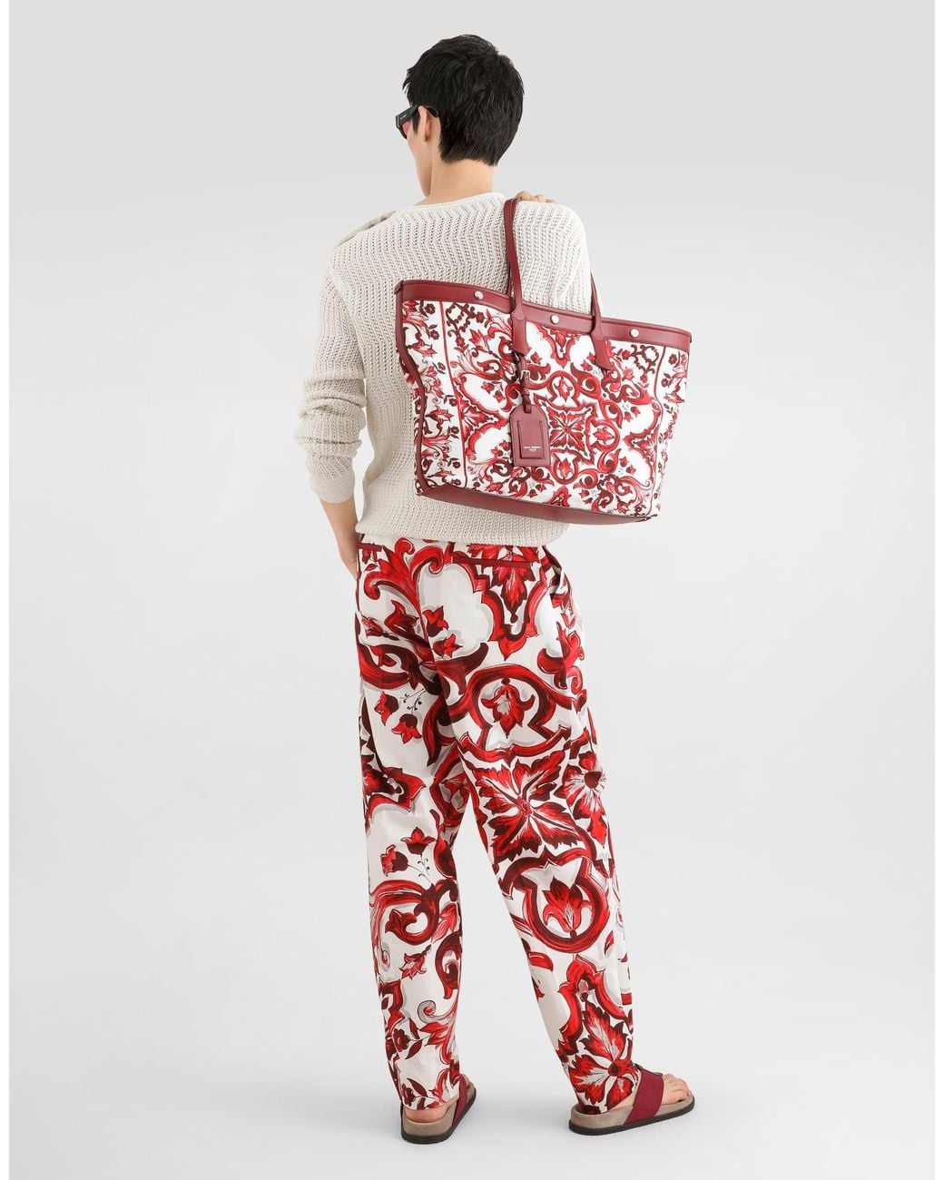 Dolce & Gabbana White Girocollo Con Botton for men