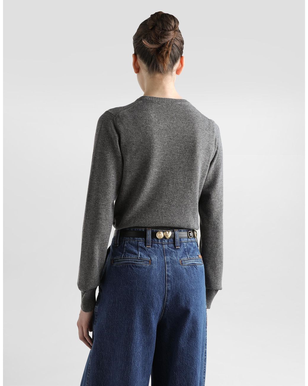 Dolce & Gabbana Gray Cashmere Pullover